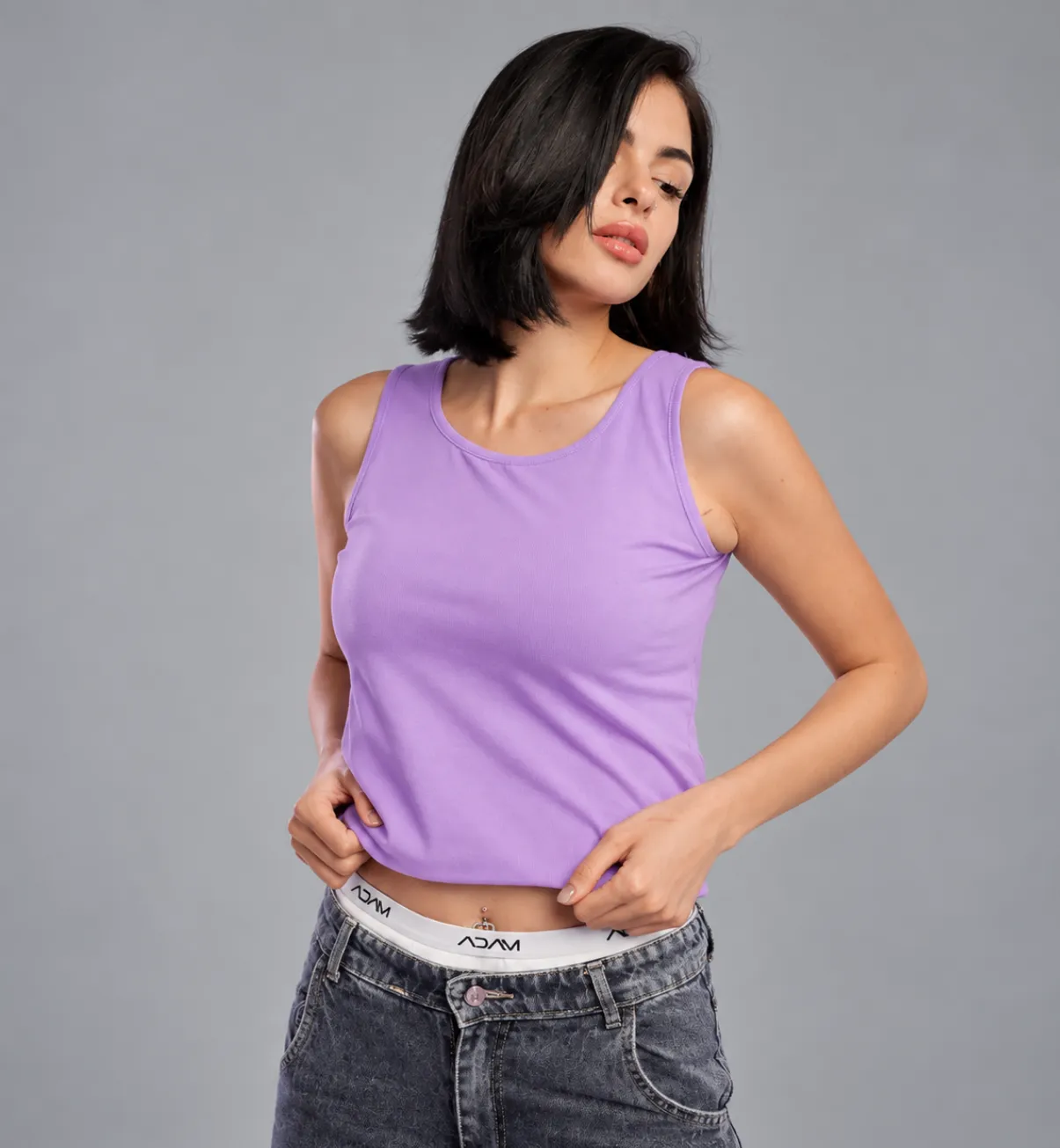 Women Cut Thin Top