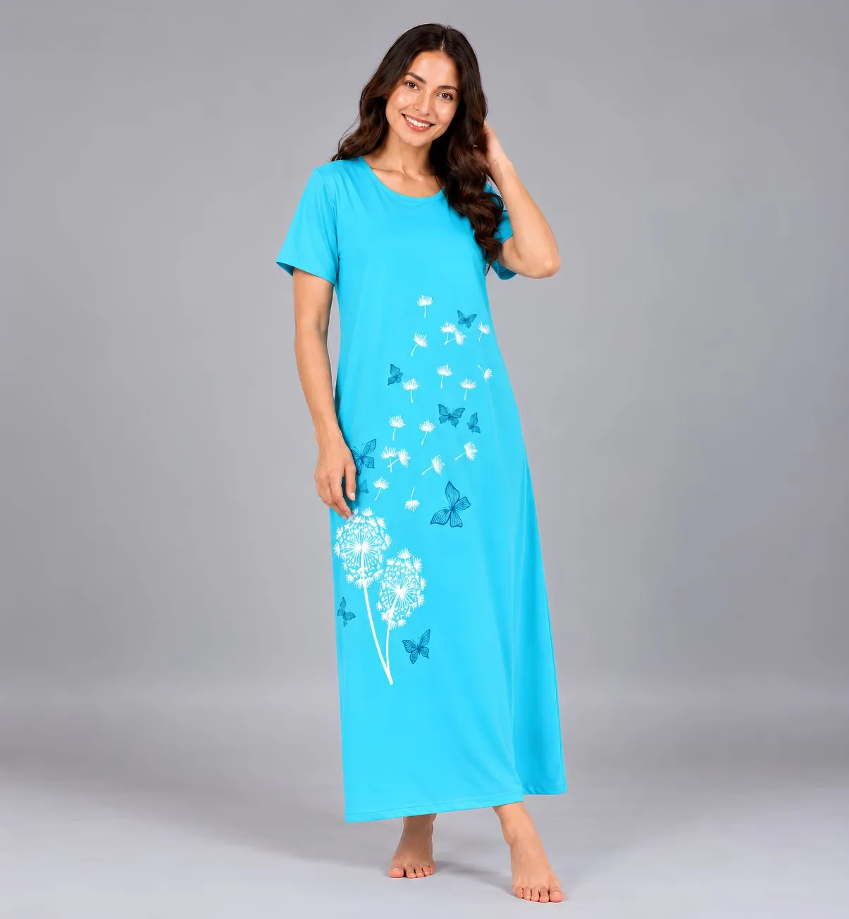Butterfly Long Home Dress