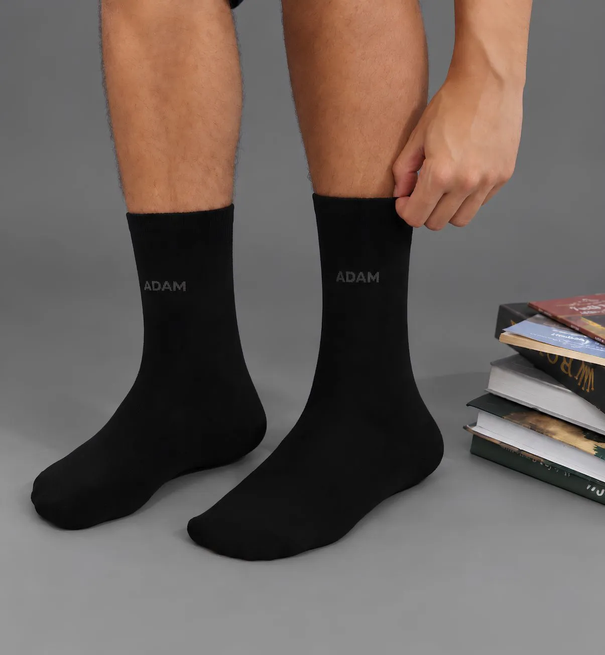 Men’s Classic Plain Socks 3 Pcs